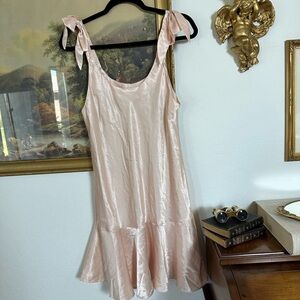 S O L D!!  Coquette Vintage Slip Dress in a ballerina pink